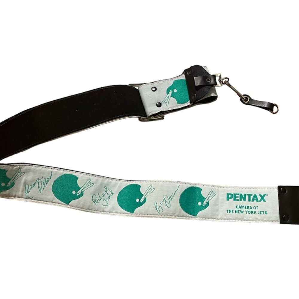 Vtg Pentax New York Jets Camera Neck Shoulder Strap Accessory 33"